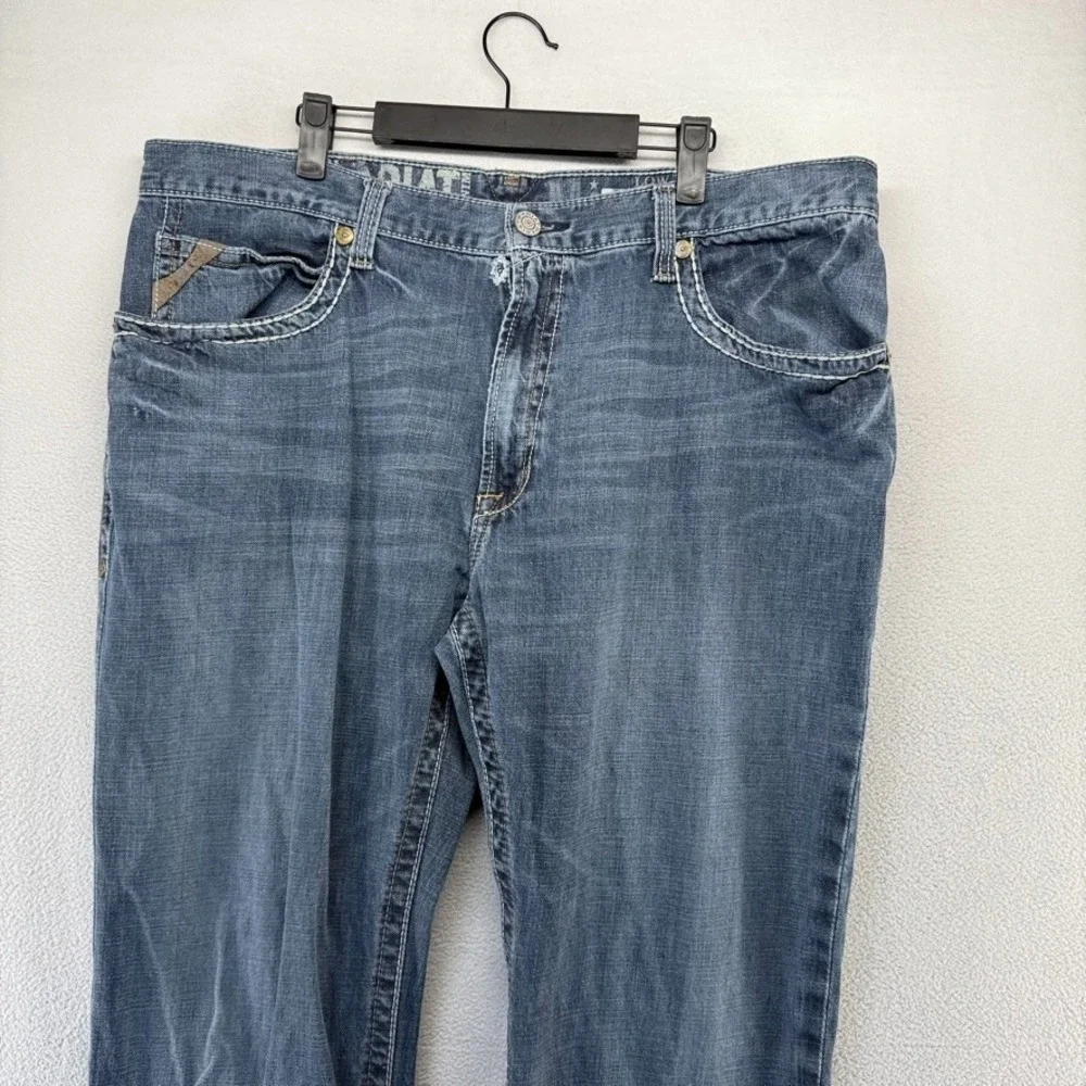 Ariat Jeans men's 40x34 Blue Denim M4 Low Rise Bootcut Boot Cowboy Western Work